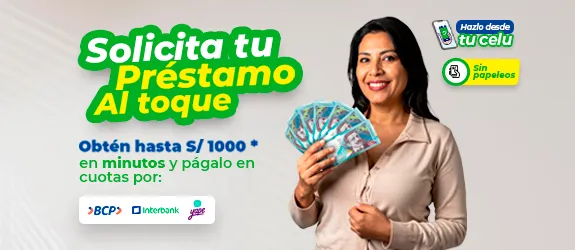 Solicita tu préstamo al toque