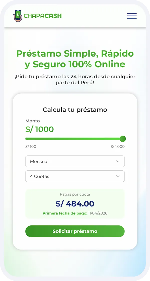 Préstamo simple, rápido y seguro 100% Online