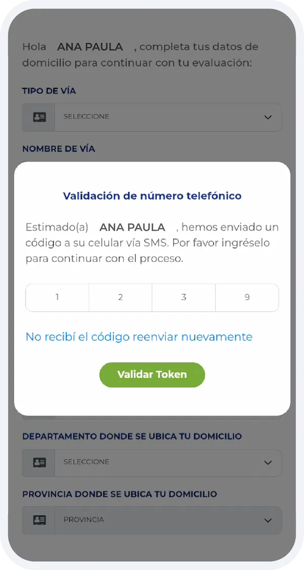 Confirma tu correo electrónico y número de celular